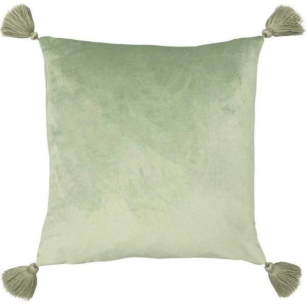 Evans Lichfield Heritage Tassel Swan Cushion Cover - Peach/Green/Red