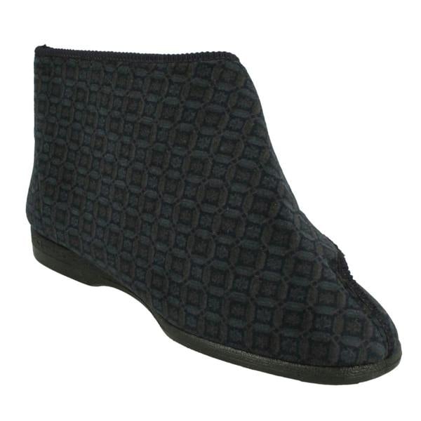 Balmoral Mens Balmoral Hook And Loop Bootie Slippers MVB M46