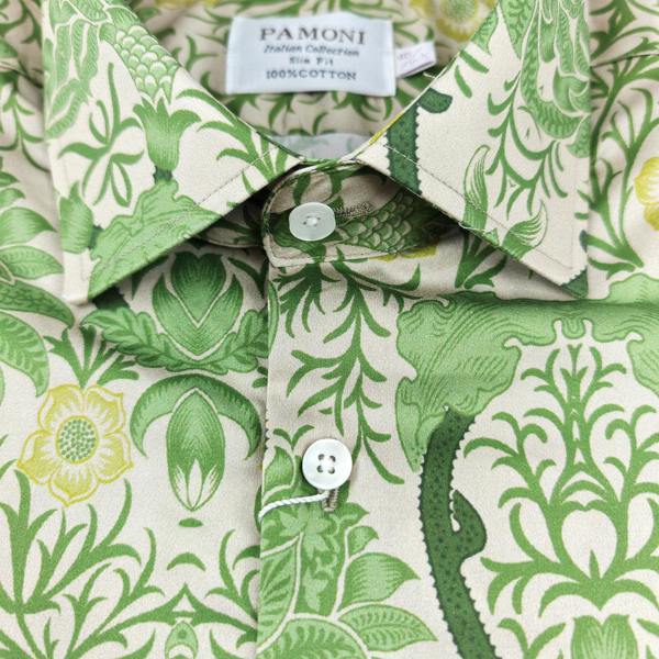 Green Nature-Inspired Design Short Sleeves Shirt