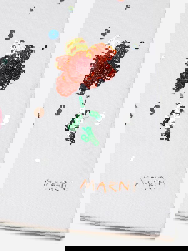 MARNI KIDS MARNI Girls Embellished Flower Shorts in White