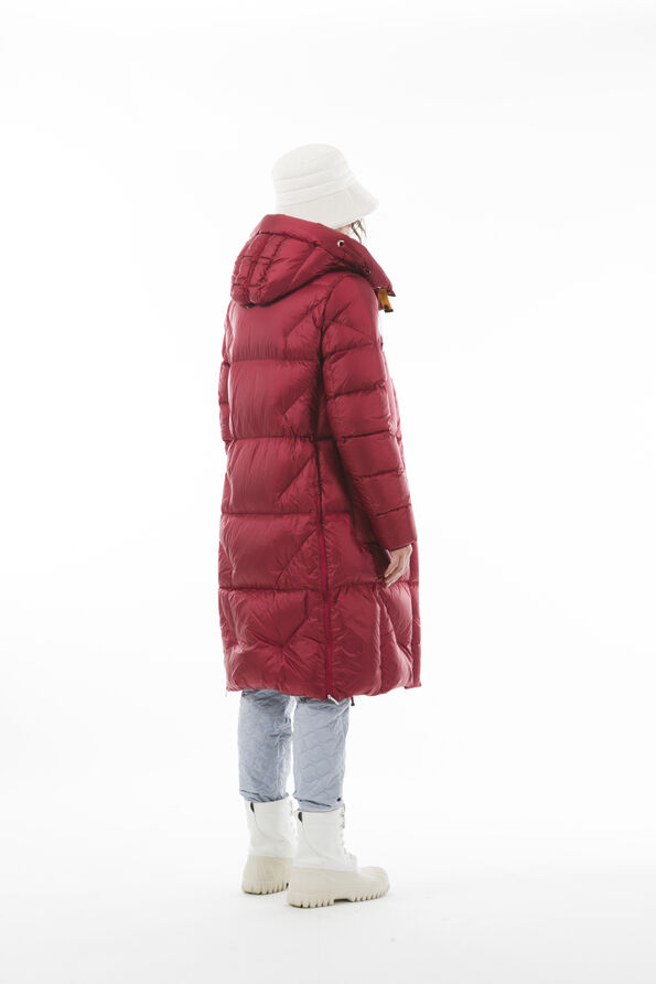 Parajumpers Mummy Red Long Hooded Down Jacket