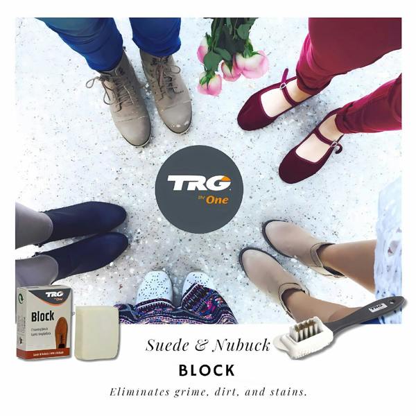 TRG Suede Cleaning Block - Effortless Stain Removal & Nap Restorer