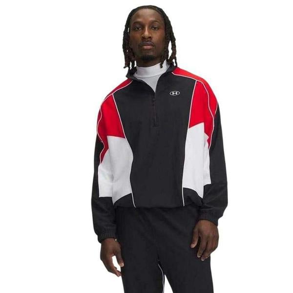 Under Armour Mens Colour Block Track Jacket - Black - 