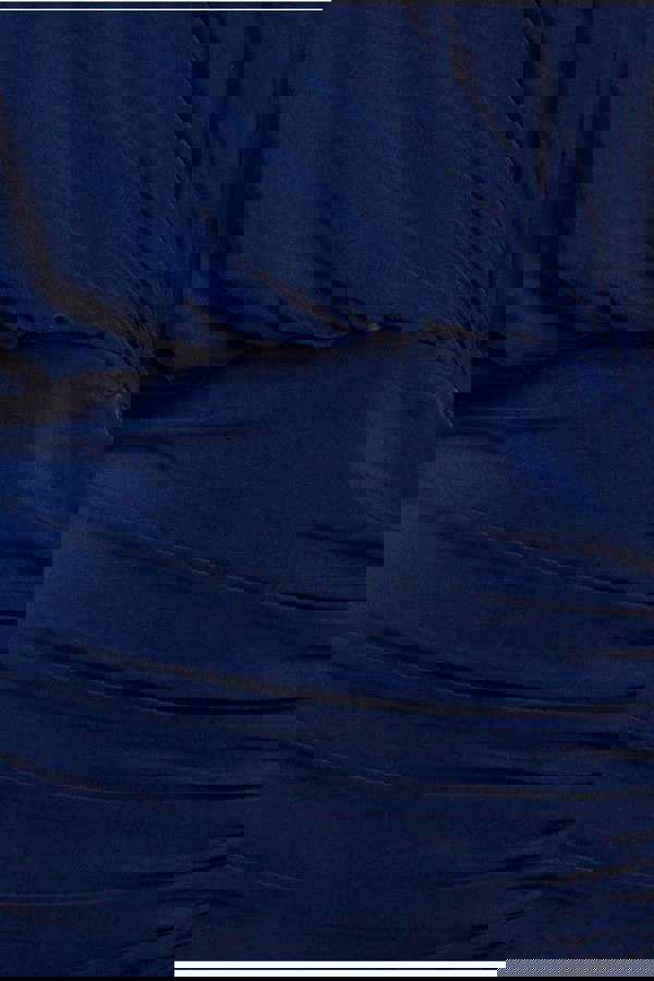 Front Wrap Gathered Maxi Dress - Navy DR3519