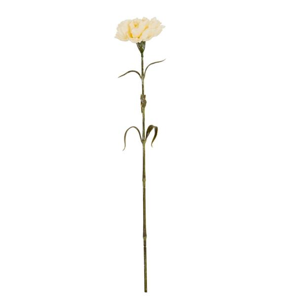 Wyld Haus Set of 3 Artficial Flowers Cream Carnation Stems