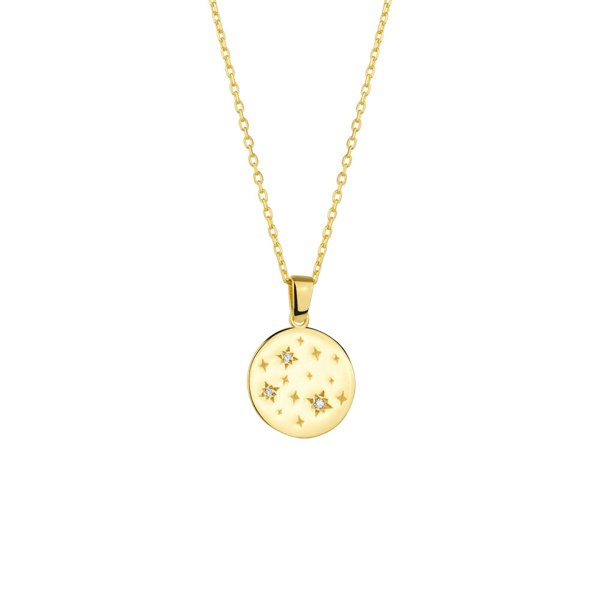 Spero London Fine Celestial Diamond Pendant Sterling Silver Necklace