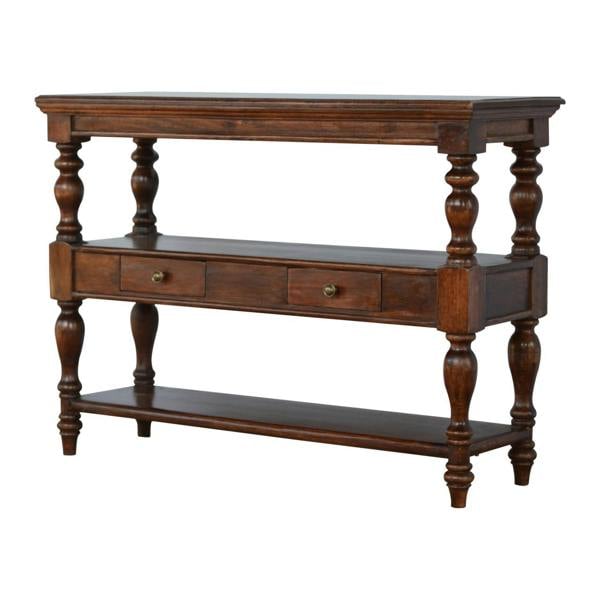 Artisan Furniture Solid Wood Turned Leg Console Table