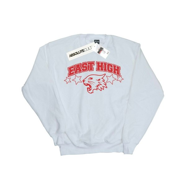 Disney Mens High School Musical The Musical Wildcat Stars Sweatshirt - White