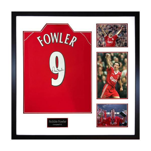 Robbie Fowler Signed Liverpool Shirt Elite Frame