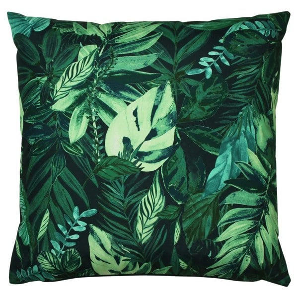 Furn Psychedelic Jungle Print Outdoor Cushion Cover - Green