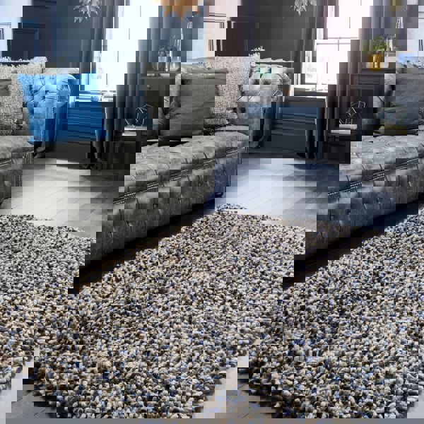 The Rugs Rocks Shaggy Wool Rug – Thick Tubular Pile