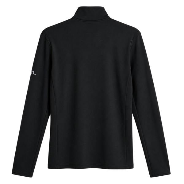 J.Lindeberg Mens Zip Neck Regular Golf Sweatshirt - Black - 