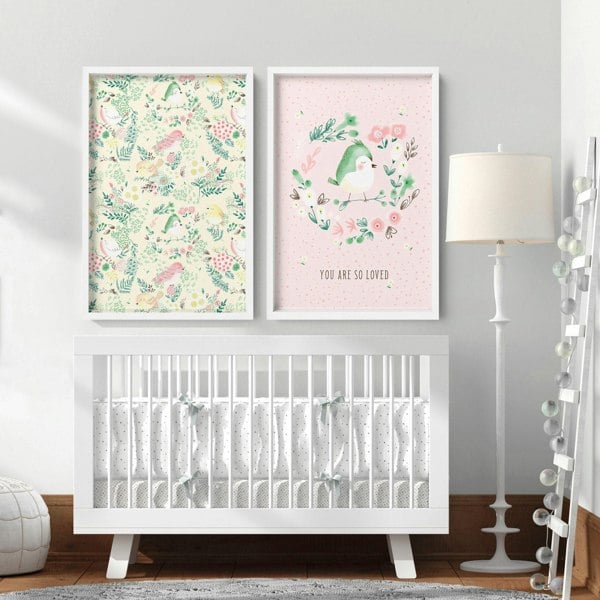 Nursery wall art decor | set of 2 wall art prints