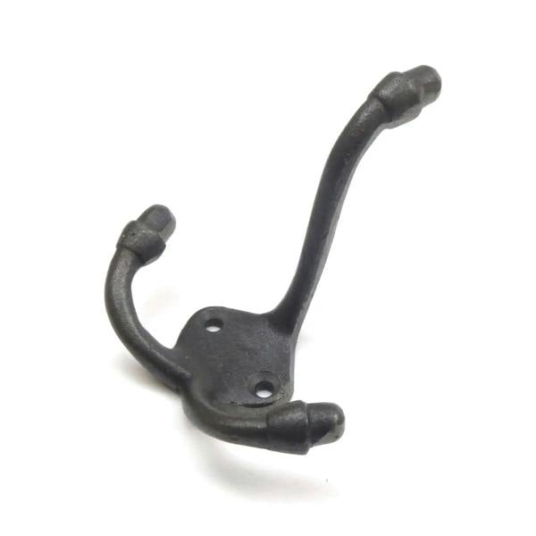 Antique Cast Iron Beaumont Triple Coat Hook 90mm - Pack of 5 Hooks