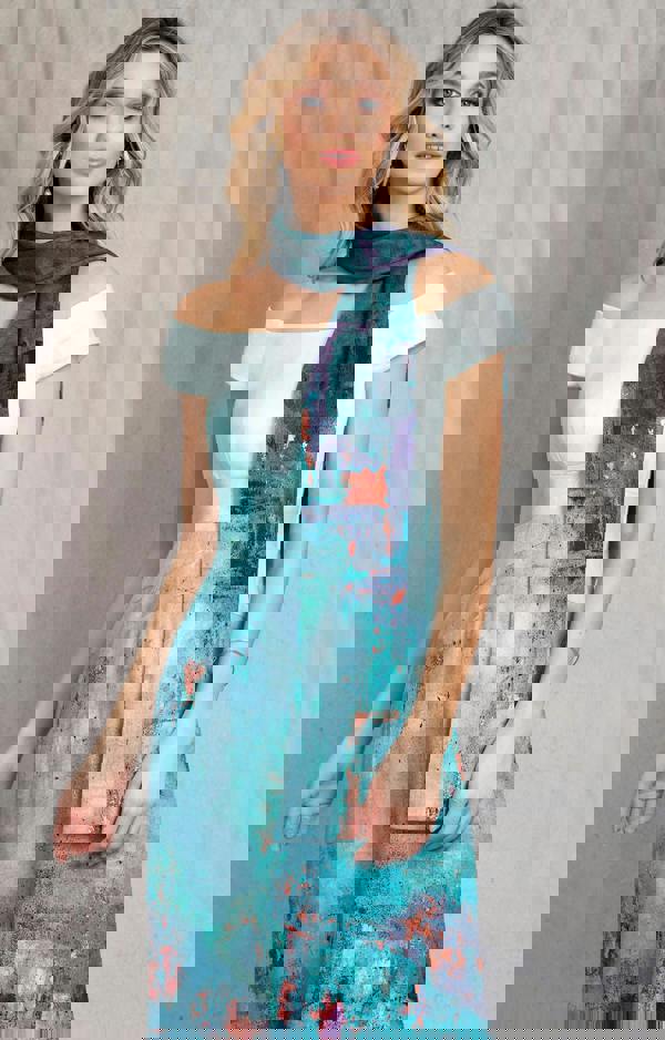 Alie Street London Jasmine Off The Shoulder Gown - Aquatic Ombre