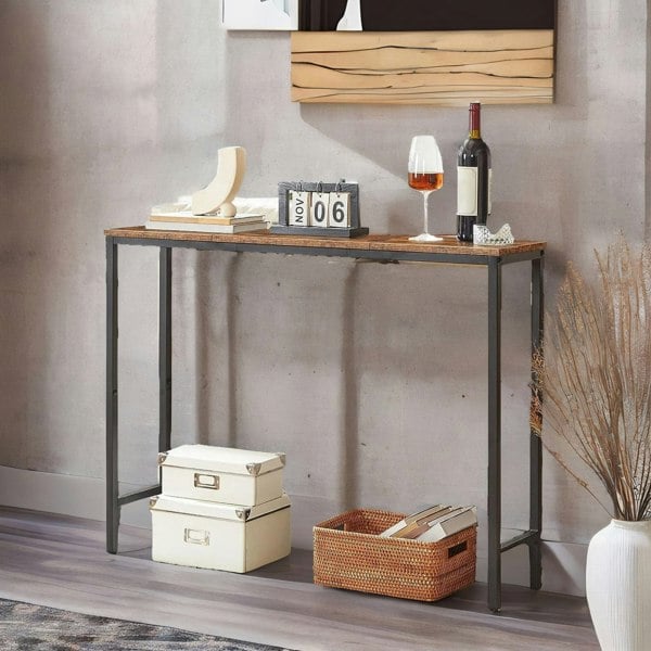 Rafaelo Mobilia Industrial Rustic 100CM Wide Console Table