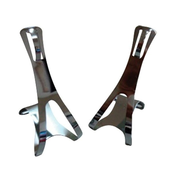Oxford Bicycle Pedal Steel Toe Clips and Straps Pair 155123167086