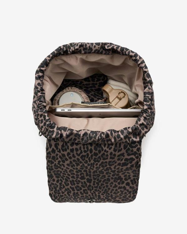 Tiba + Marl Alto Changing Backpack Brown Tonal Leopard