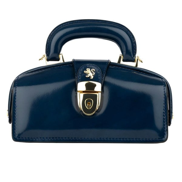 Embassy London Gazelle Mini - Navy - Women’s mini leather top handle & crossbody bag