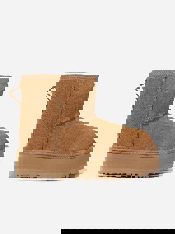 UGG Girls Classic Mini Platform Boots in Brown