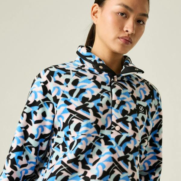 Dare 2B Womens/Ladies Swirl Button Fleece Top - Multicoloured - 