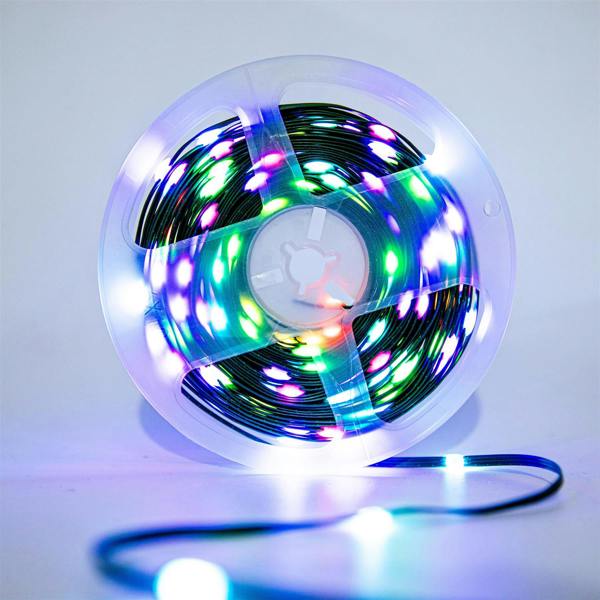 RGB+W LED Strip Rope Lights, 10m and 20m, USB or Battery Powered with Remote and App Control image 1