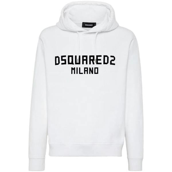Dsquared2 Cool Fit Hoodie Green Red Print White Black Print S