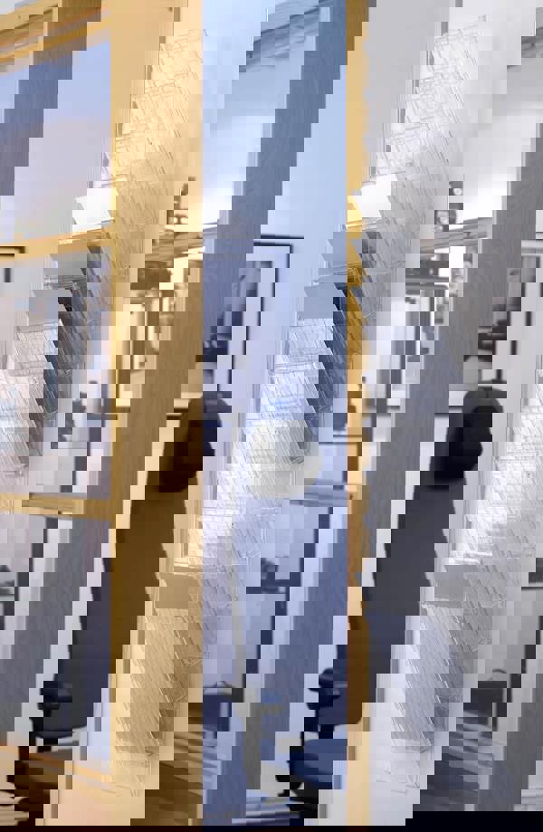 Durable FLEXIBOXX 12 Wall Mounted Literature Tray | A4 Portrait Holder | Clear