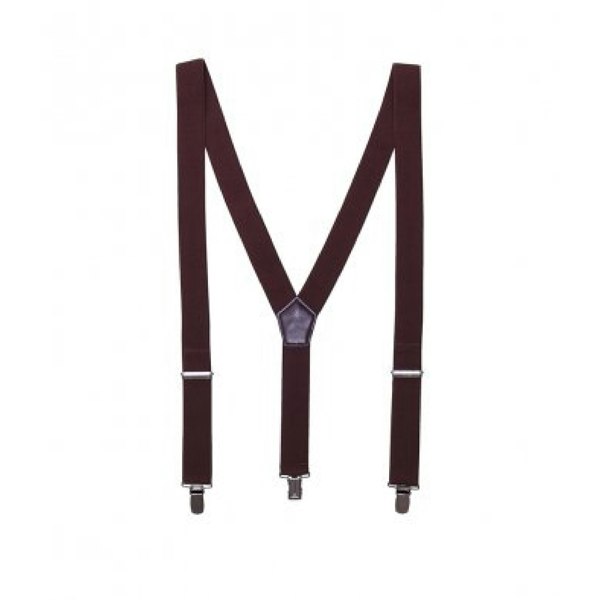 Premier Mens Clip On Braces - Brown