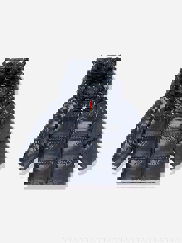 Moncler Enfant Baby Down Padded Snowsuit in Navy