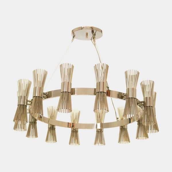 Castro Lighting Gold Plated Brass Athena Suspension Light