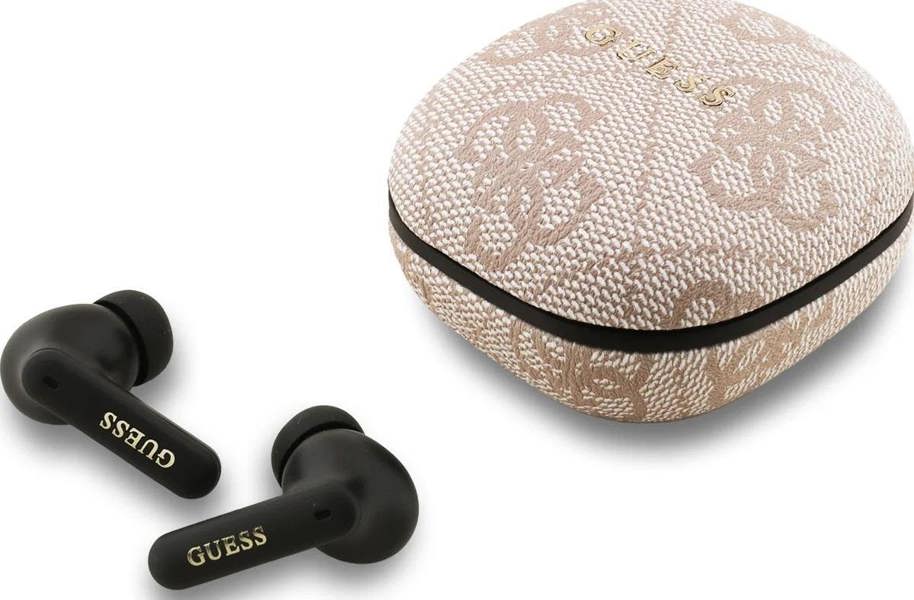 Guess 4G Classic Metal Logo TWS ENC Earphones Pink - GUTWST3P4EGP