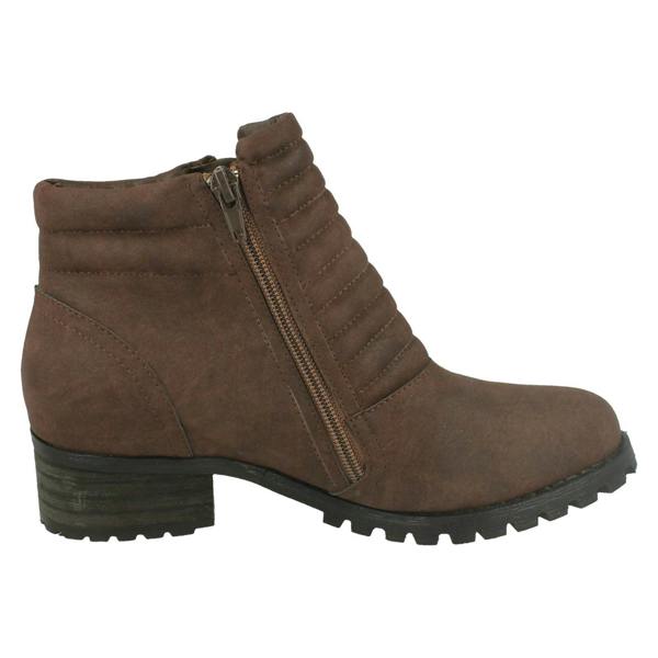 Spot On Ladies Spot On Chunky Ankle Boots