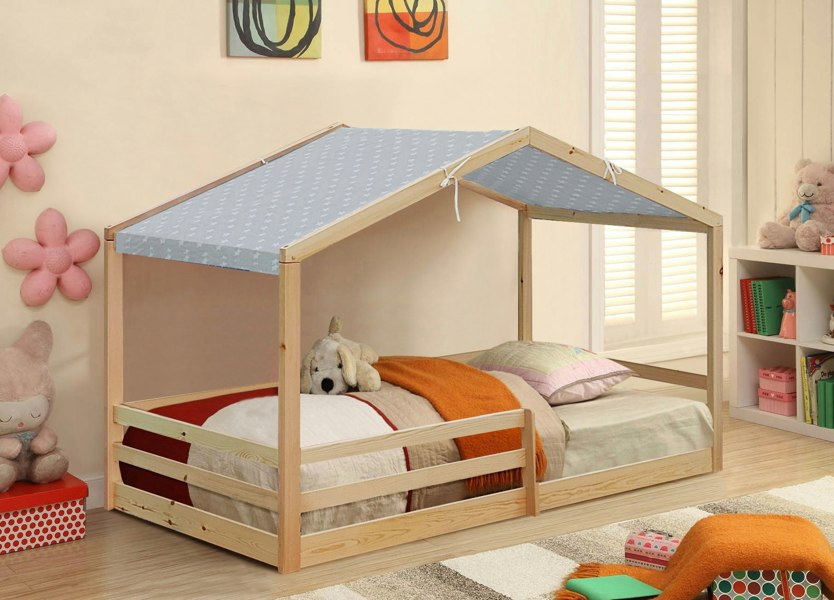 Comfy Living Adorable 3ft Wooden House Bed - A Unique and Cozy Addition to Your Child’s Bedroom