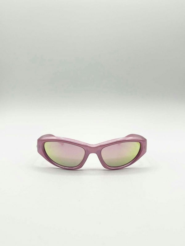 SVNX Star Racer Sunglasses in Pink