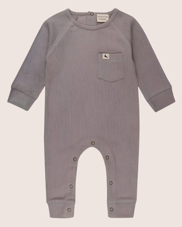 Grey Rib Romper - image 2