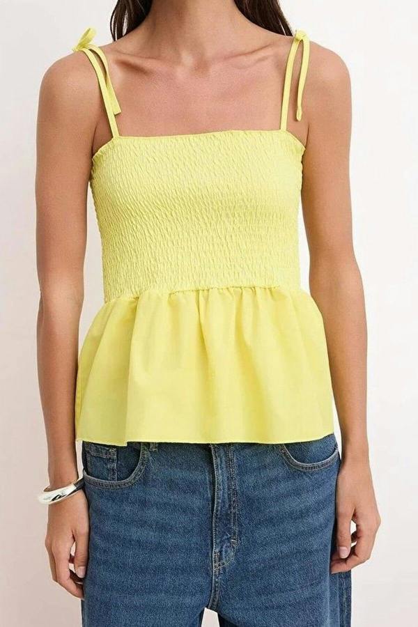 WOVCOR Cotton Fitted Stretch Knit Blouse with Poplin Details