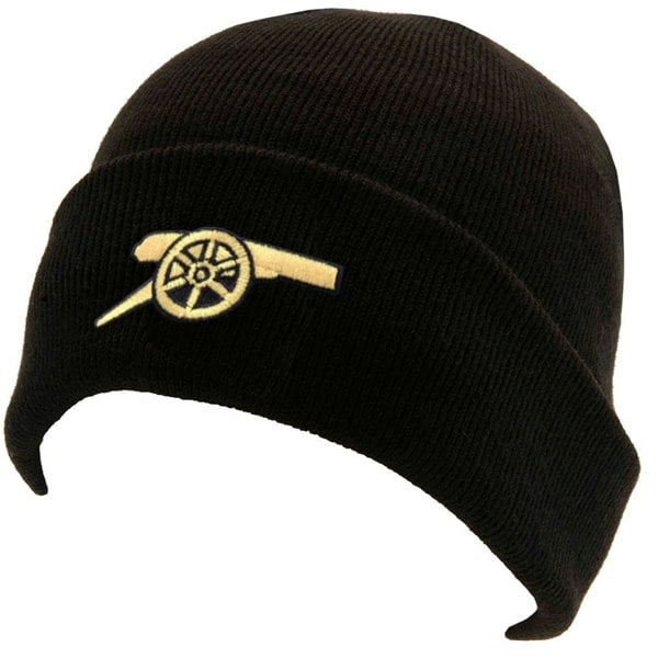 Arsenal FC Turned Up Cuff Beanie - Black