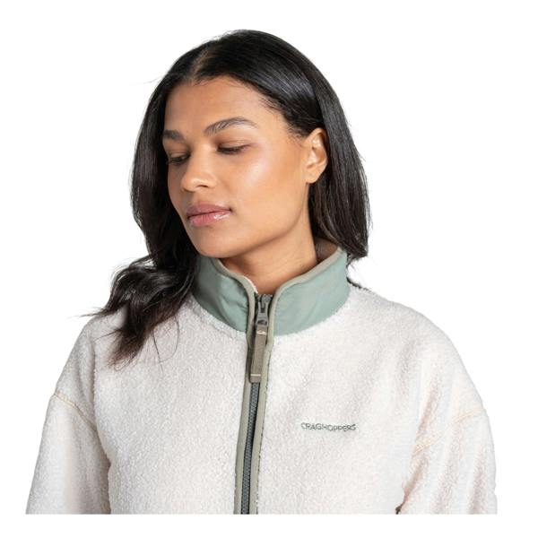 Craghoppers Womens/Ladies National Trust Avens Full Zip Fleece Jacket - Ecru - 