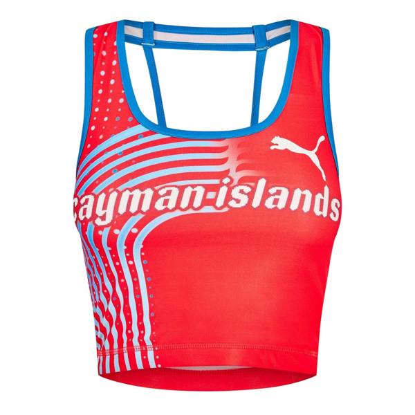 Puma Womens/Ladies Cayman Islands Strappy Fitted Crop Top - Red - 