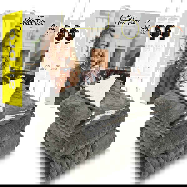 Air Pro Heated Electric Blanket with Dual Digital Controller & 6 Heat Settings - King 230x250cm