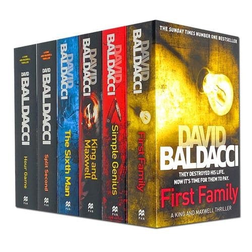 David Baldacci King And Maxwell Thriller 6 Books Collection Set