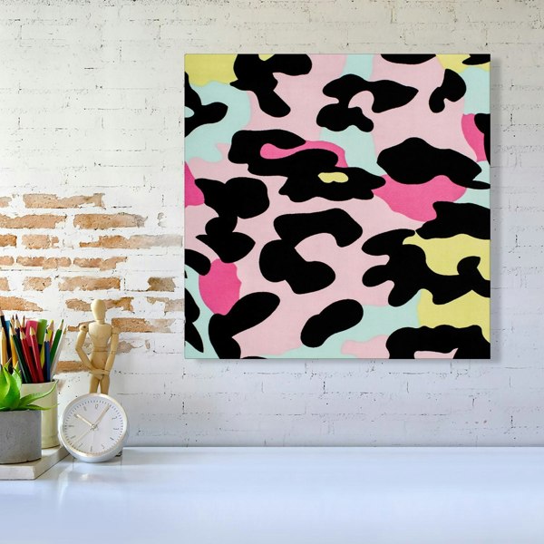 Warren Reed Colourful Leopard Print Canvas