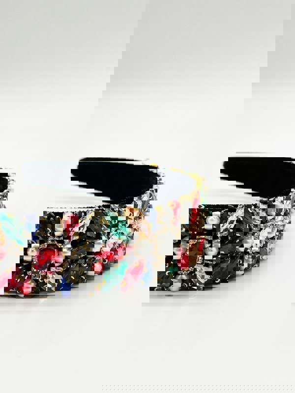 SVNX Embellished Crystal Headband In Multi