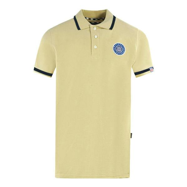 Aquascutum Unisex Adult London Embroidered Badge Polo Shirt - Beige - 