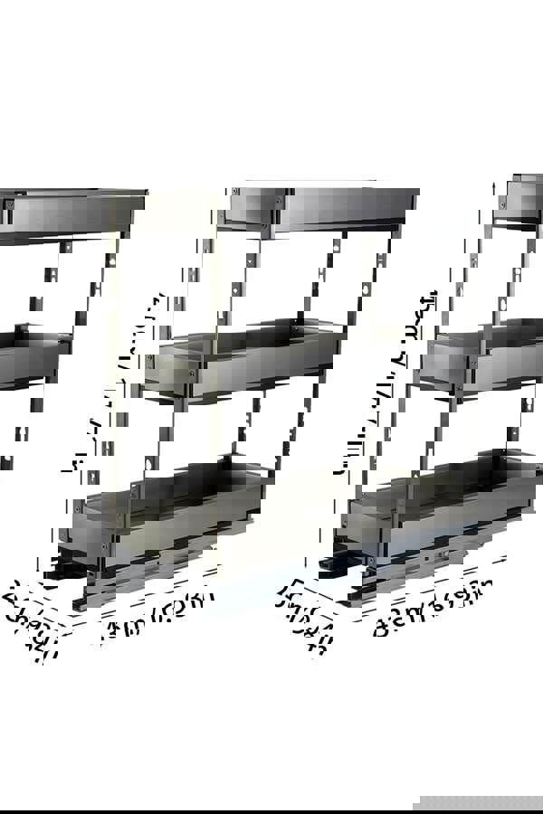 Living and Home 3-Tier Kitchen Cabinet Pull Out Drawer Shelf Storage Organizer 48.5cm W