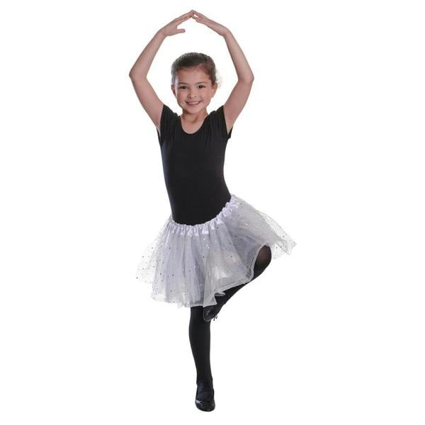Bristol Novelty Girls Sequinned Star Tutu - White - 
