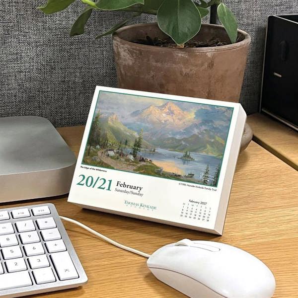 Kinkade, Studios Desk Calendar 2027, Desk Calendars, Day To View, Art, Gift