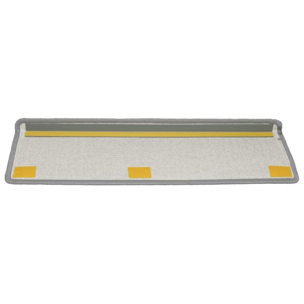 Berkfield Carpet Stair Treads 15 pcs 65x21x4 cm Light Grey