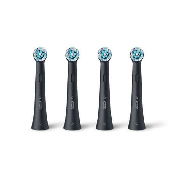 Oral-B iO Ultimate Clean Black Electric Toothbrush Heads, Pack of 4 Counts